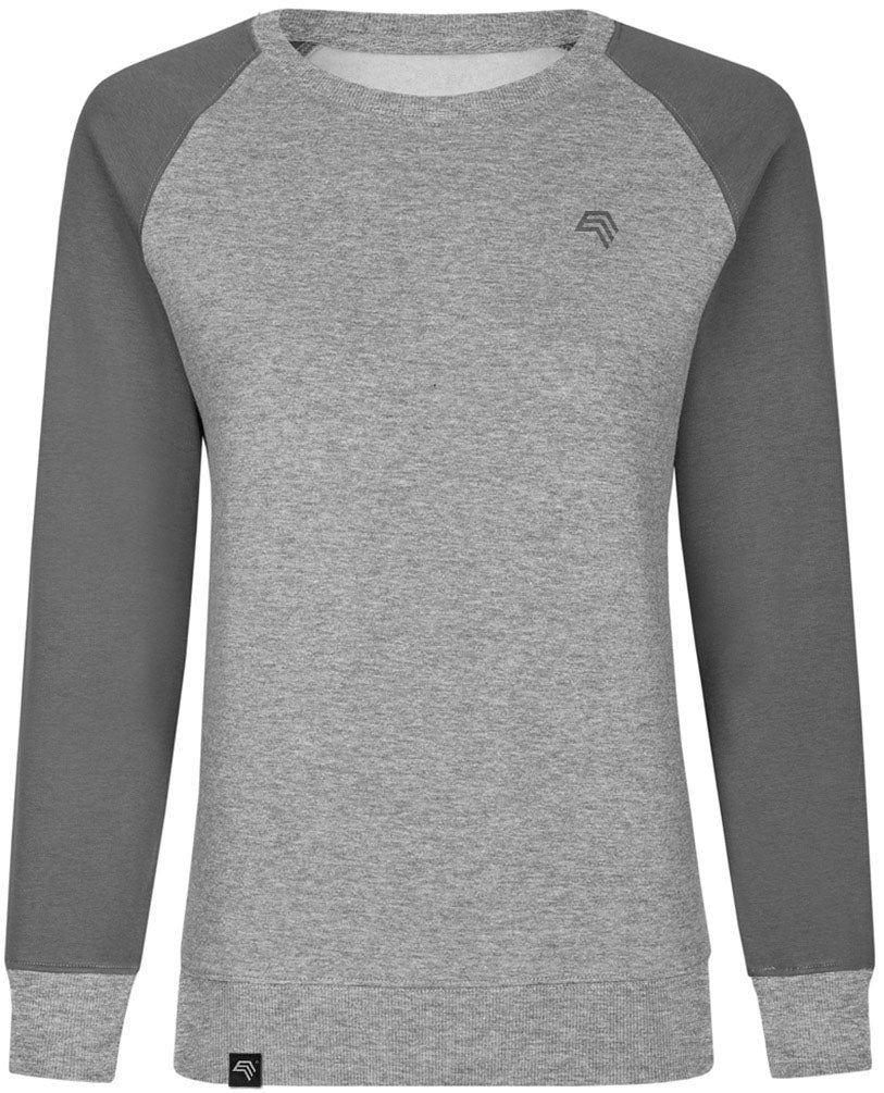 MMT 0520 ― Women's Bi-Color Sweatshirt - Grey Melange / Solid