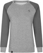 MMT 0520 ― Women's Bi-Color Sweatshirt - Grey Melange / Solid