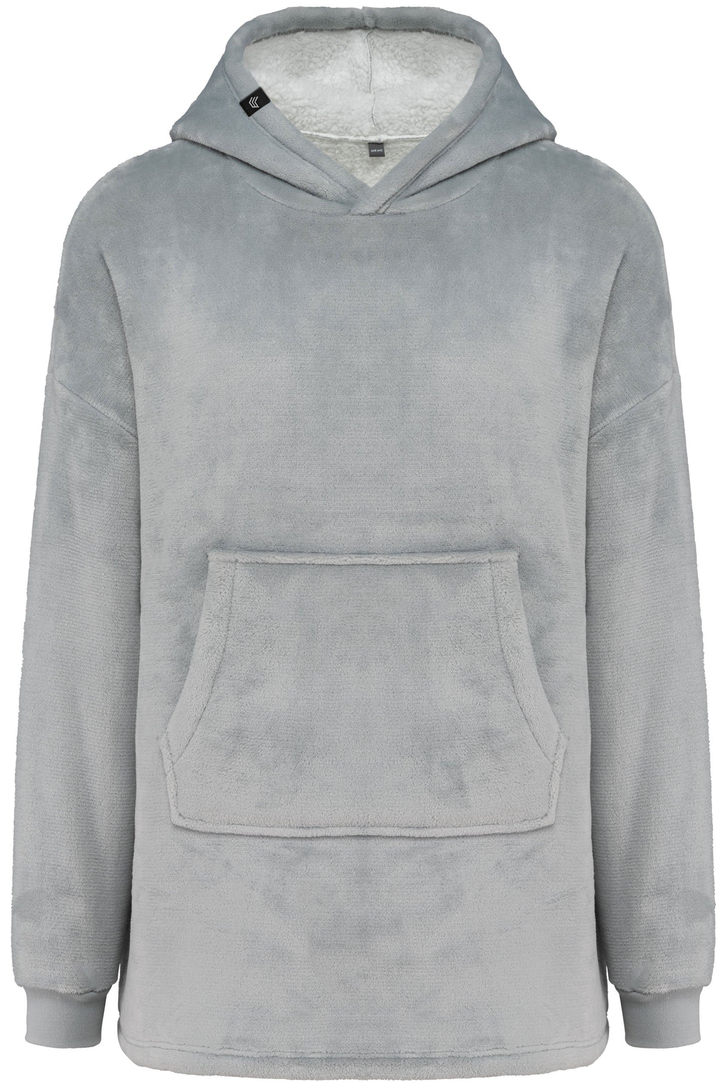 KRB K410 ― Unisex Oversize Lounge Poncho Hoodie - Grau Light