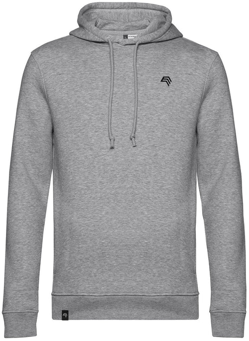 BAC U33B ― Soft Men's Organic Cotton Hoodie - Heather Grey Melange