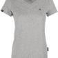 RMH 0202 ― Damen Luxury Bio-Baumwolle V-Neck T-Shirt - Heather Grau Melange