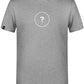 Unisex Mens Basic T-Shirt - Melange Grau - incl. Print