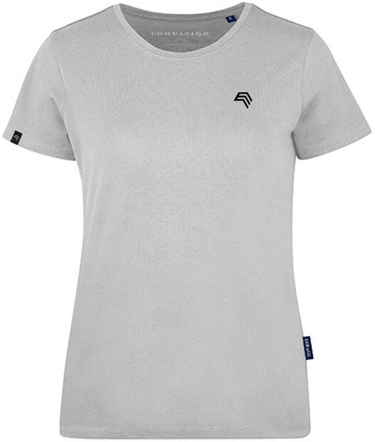 RMH 0201 ― Damen Luxury Bio-Baumwolle T-Shirt - Sand Grau