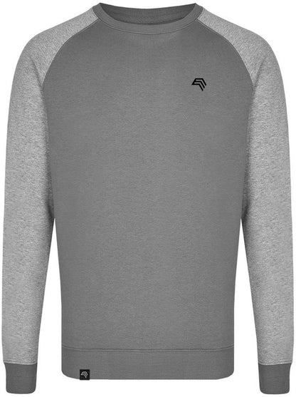 MMT 0510 ― Bi-Color Raglan Sweatshirt - Solid Grau / Melange