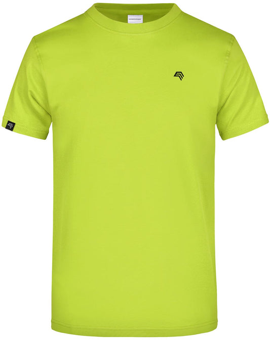 ― % ― JAN 0002/ ― Herren Komfort T-Shirt - Grün Acid Gelb [XL]