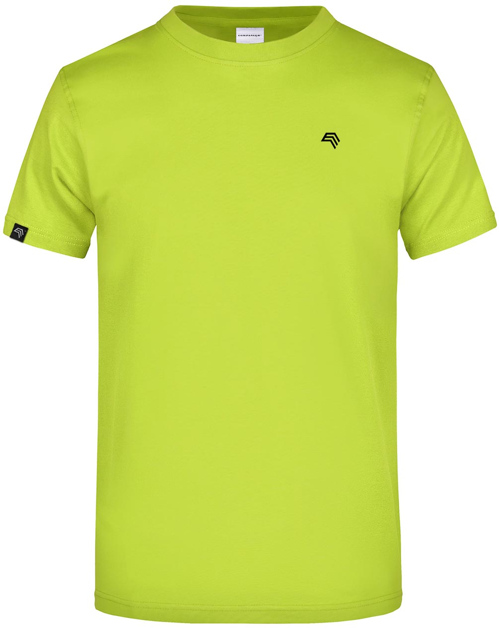 JAN 0002 ― Herren Heavy Komfort T-Shirt - Grün Acid Gelb