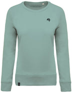 KRB K481 ― Women's Raglan Organic Cotton Sweatshirt - Sage Blue Green