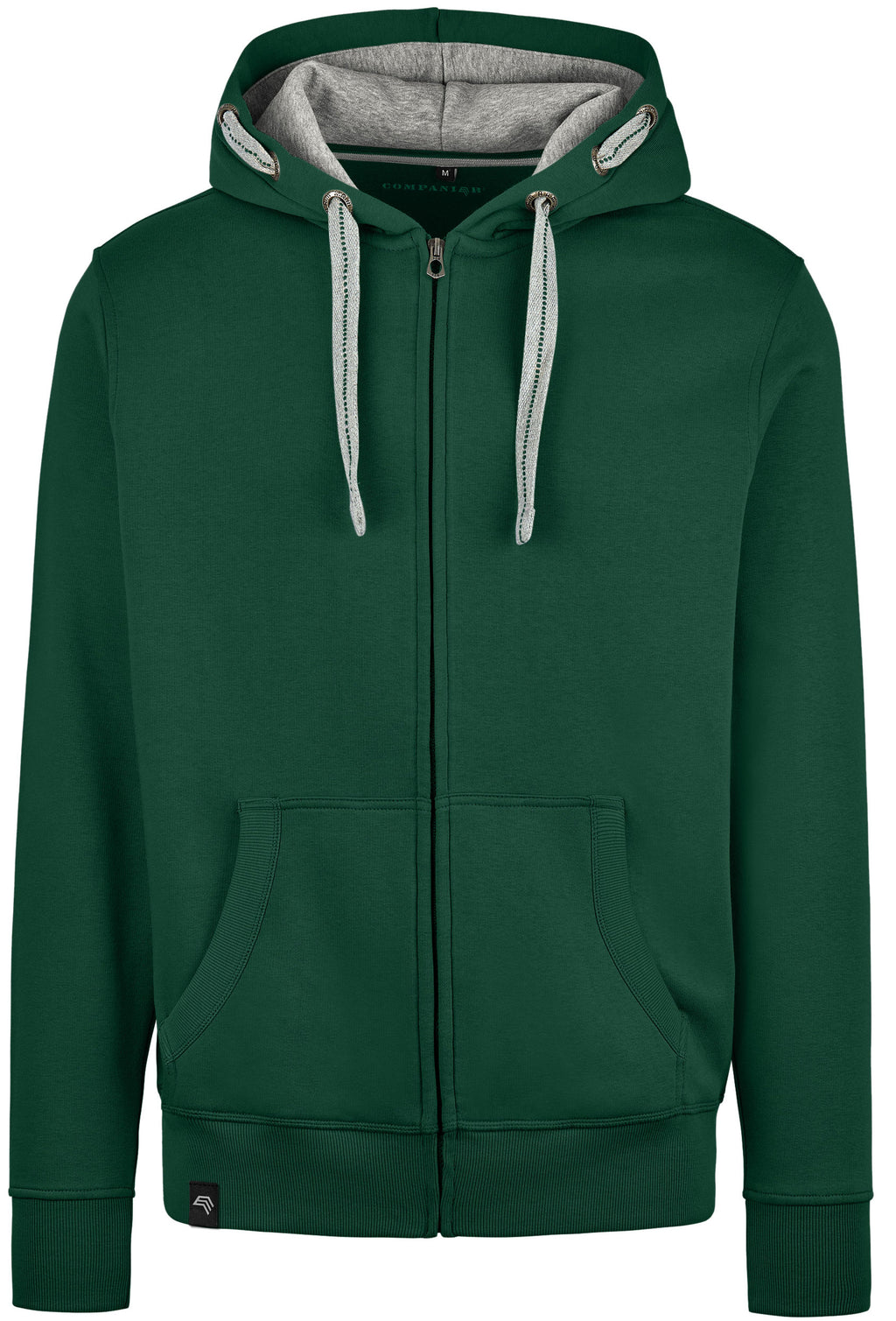 RMH 0701 ― Heavy Bi-color Hoodie Sweat Jacket - Bottle Green