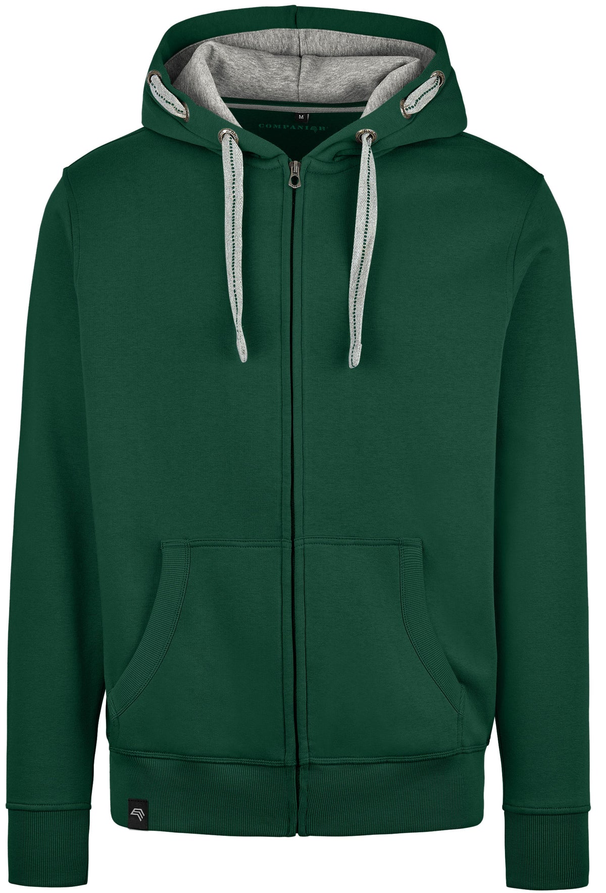 RMH 0701 ― Heavy Bi-color Hoodie Sweat Jacket - Bottle Green