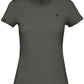 ― % ― BAC TW043/ ― Damen Bio-Baumwolle Medium-Fit T-Shirt - Olive Grün Grau [XS]