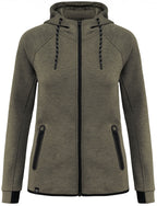 KRB P359 – Women's Functional Hoodie - Light Khaki Green Marl