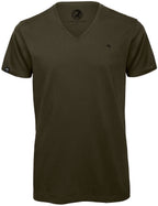 BAC TM044 ― Unisex Organic Cotton V-Neck T-Shirt - Olive Green