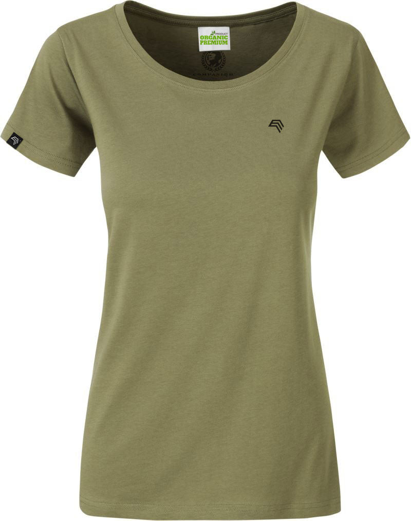 JAN 8007 ― Damen Bio-Baumwolle T-Shirt - Khaki Grün