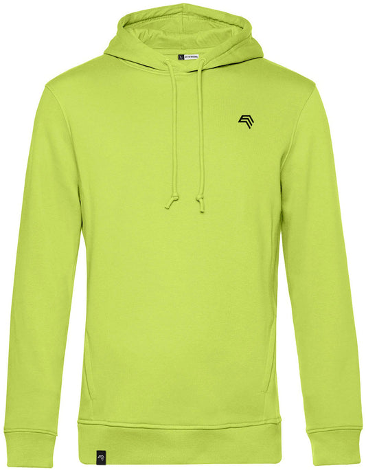 BAC U33B ― Weicher Herren Bio-Baumwolle Hoodie - Gelb Lime Grün