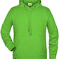JAN 8024 ― Bio-Baumwolle Hoodie Kapuzen Sweatshirt - Lime Grün