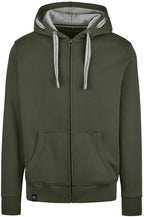 RMH 0701 ― Heavy Bi-color Hoodie Sweat Jacket - Olive Green