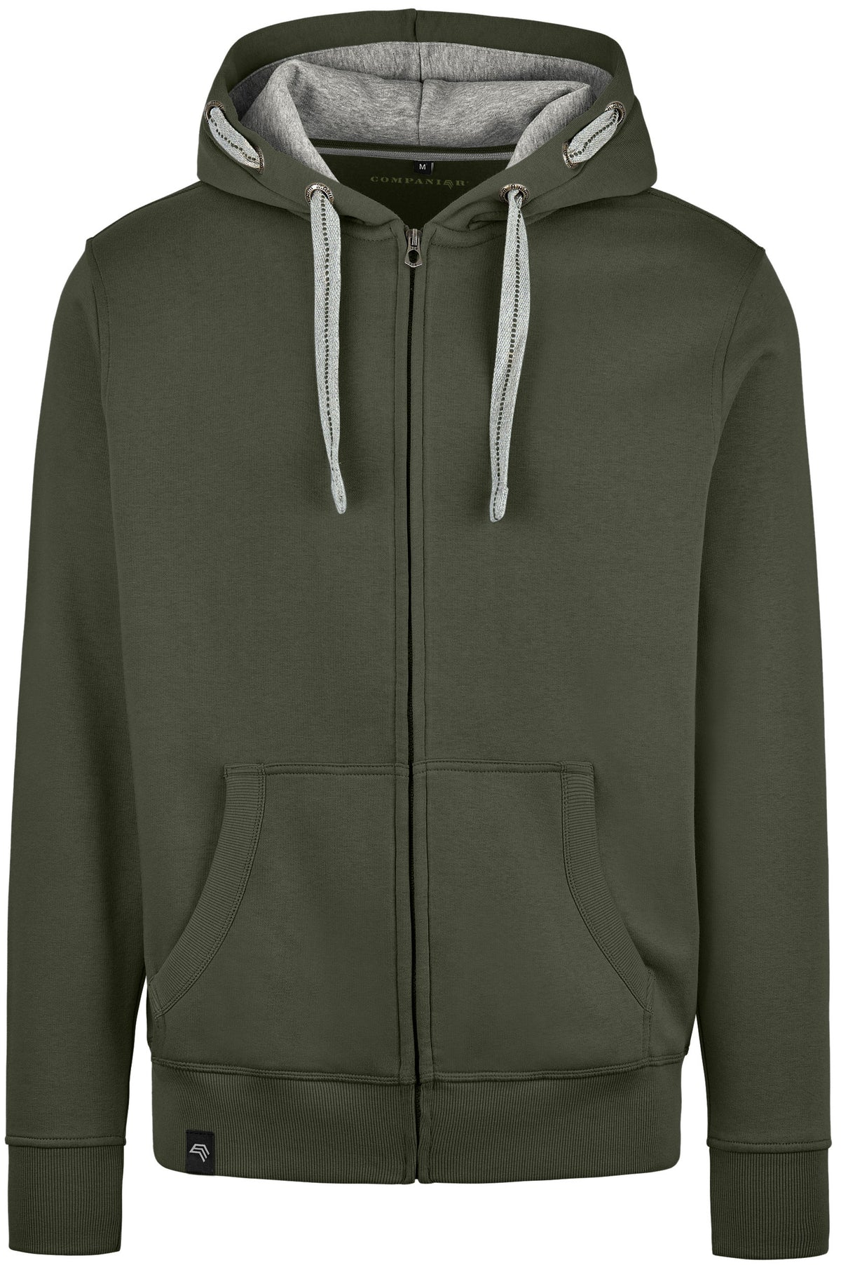 RMH 0701 ― Heavy Bi-color Hoodie Sweat Jacket - Olive Green