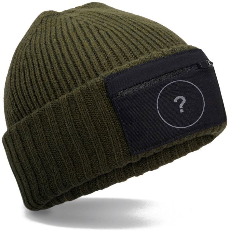 BFD 334R ― Eco Zip Patch Beanie - Olive Grün