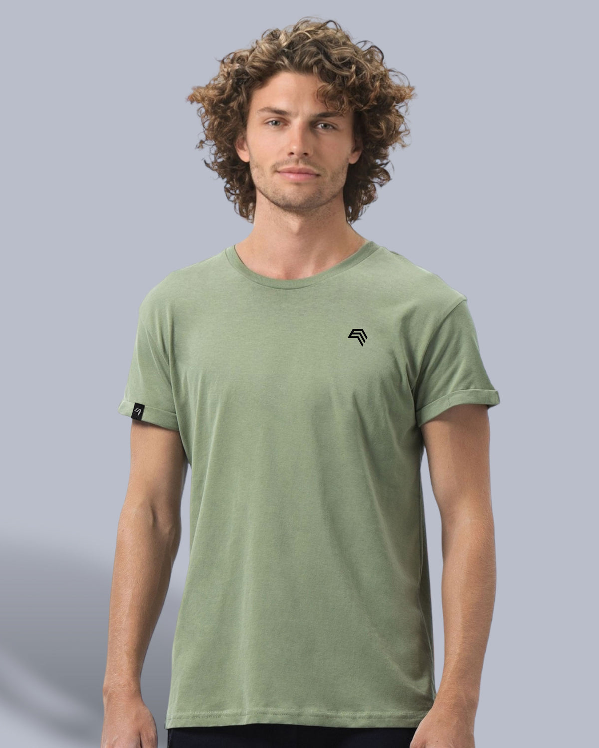 MTS M080 ― Unisex Bio-Baumwolle Roll Sleeve T-Shirt - Schwarz