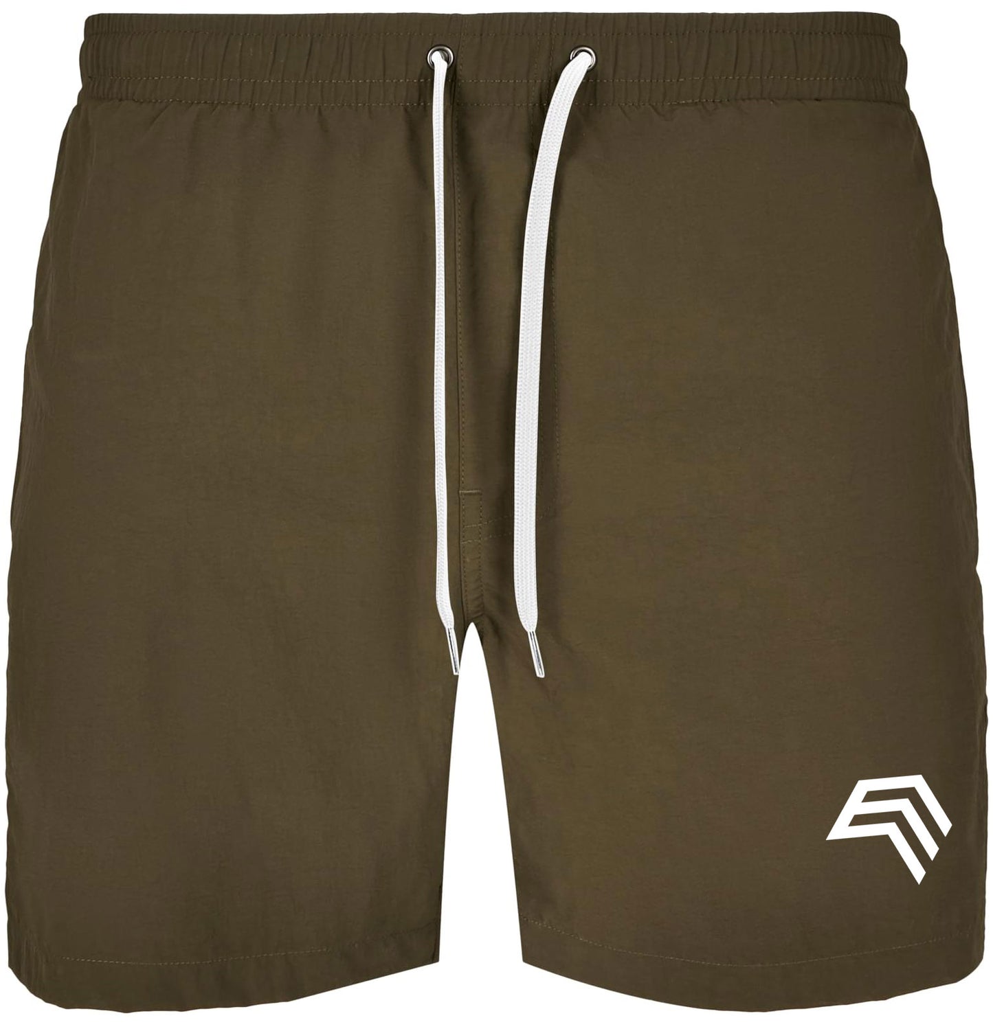 BBD 0050 ― Herren Swim Shorts Badehose - Olive Grün