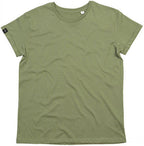 MTS M080 ― Unisex Bio-Baumwolle Roll Sleeve T-Shirt - Soft Olive Grün