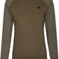 MMT 0520 ― Damen Bi-Color Sweatshirt - Olive Grün / Melange