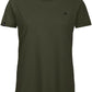 ― % ― BAC TW043/ ― Damen Bio-Baumwolle Medium-Fit T-Shirt - Olive Grün [S]