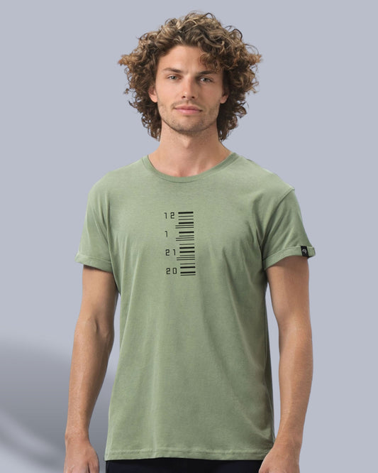 MTS M080/0035 ― Unisex Bio-Baumwolle Roll Sleeve T-Shirt - Soft Olive Grün