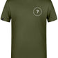 Unisex Mens Basic T-Shirt - Olive Grün - incl. Print