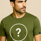 Unisex Mens Basic T-Shirt - Olive Grün - incl. Print
