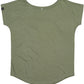 ― % ― MTS M091/ ― Damen Loose Fit T-Shirt Bio-Baumwolle - Soft Olive Grün [S / XL]