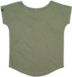 ― % ― MTS M091 ― Damen Loose Fit T-Shirt Bio-Baumwolle - Soft Olive Grün / S / XL