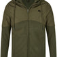 MMT 0910 ― Material-Mix Sweat Jacket - Olive Grün