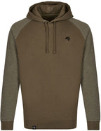 MMT 0611 ― Bi-Color No Pocket Hoodie Sweatshirt - Green Olive / Melange
