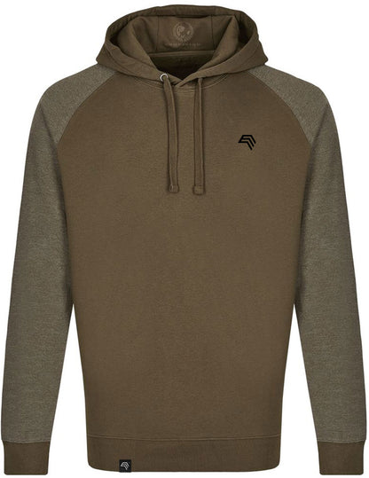 MMT 0611 ― Bi-Color No Pocket Hoodie Sweatshirt - Grün Olive / Melange