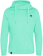 JDS 0021 ― Cross Neck Hoodie - Peppermint Green