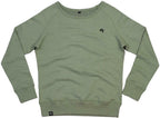 MTS M077 ― Women's Organic Cotton Recycled rPET Raglan Sweatshirt - Soft Olive Green