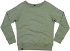 MTS M077 ― Women's Organic Cotton Recycled rPET Raglan Sweatshirt - Soft Olive Green