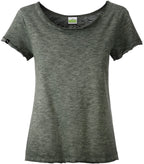 Auslaufartikel ― JAN 8015 ― Damen Bio-Baumwolle Flammgarn T-Shirt - Olive Grün