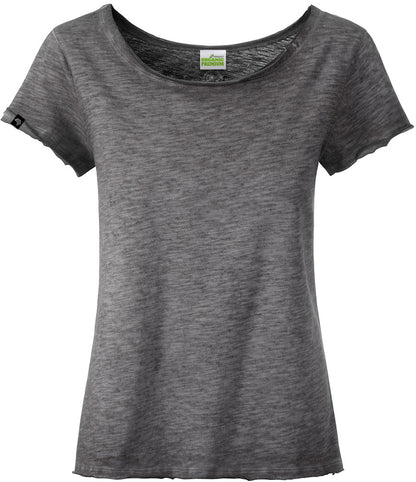 JAN 8015 ― Ladies' organic cotton slub yarn T-shirt XS-2XL