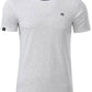 JAN 8008 ― Herren Bio-Baumwolle T-Shirt - Melange Ash Grau