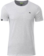 JAN 8008 ― Men's Organic Cotton T-Shirt - Melange Ash Grey