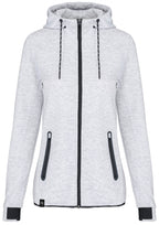KRB P359 - Women's Functional Hoodie - Ash Grey Mélange