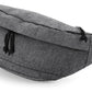 BGS 0143 ― Oversized Cross Body Shoulder Bag - Grey Melange / Schwarz