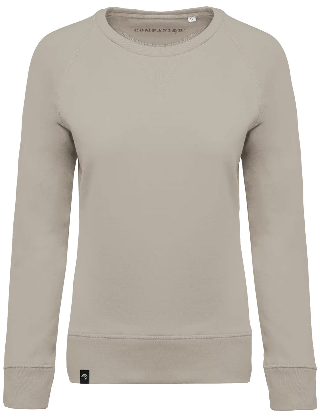 KRB K481 – Women's Raglan Organic Cotton Sweatshirt - Clay Grey Brown Beige