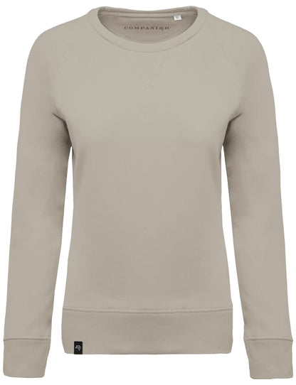 KRB K481 ― Damen Raglan Bio-Baumwolle Sweatshirt - Clay Grau Braun Beige