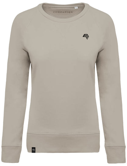 KRB K481 ― Damen Raglan Bio-Baumwolle Sweatshirt - Clay Grau Braun Beige