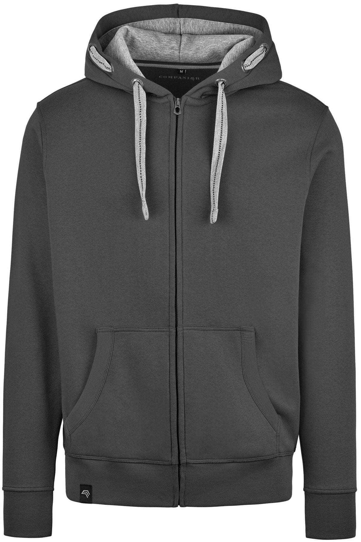 RMH 0701 ― Heavy Bi-color Hoodie Sweat Jacket - Dark Grey