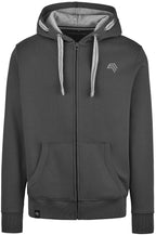RMH 0701 ― Heavy Bi-color Hoodie Sweat Jacket - Dark Grey