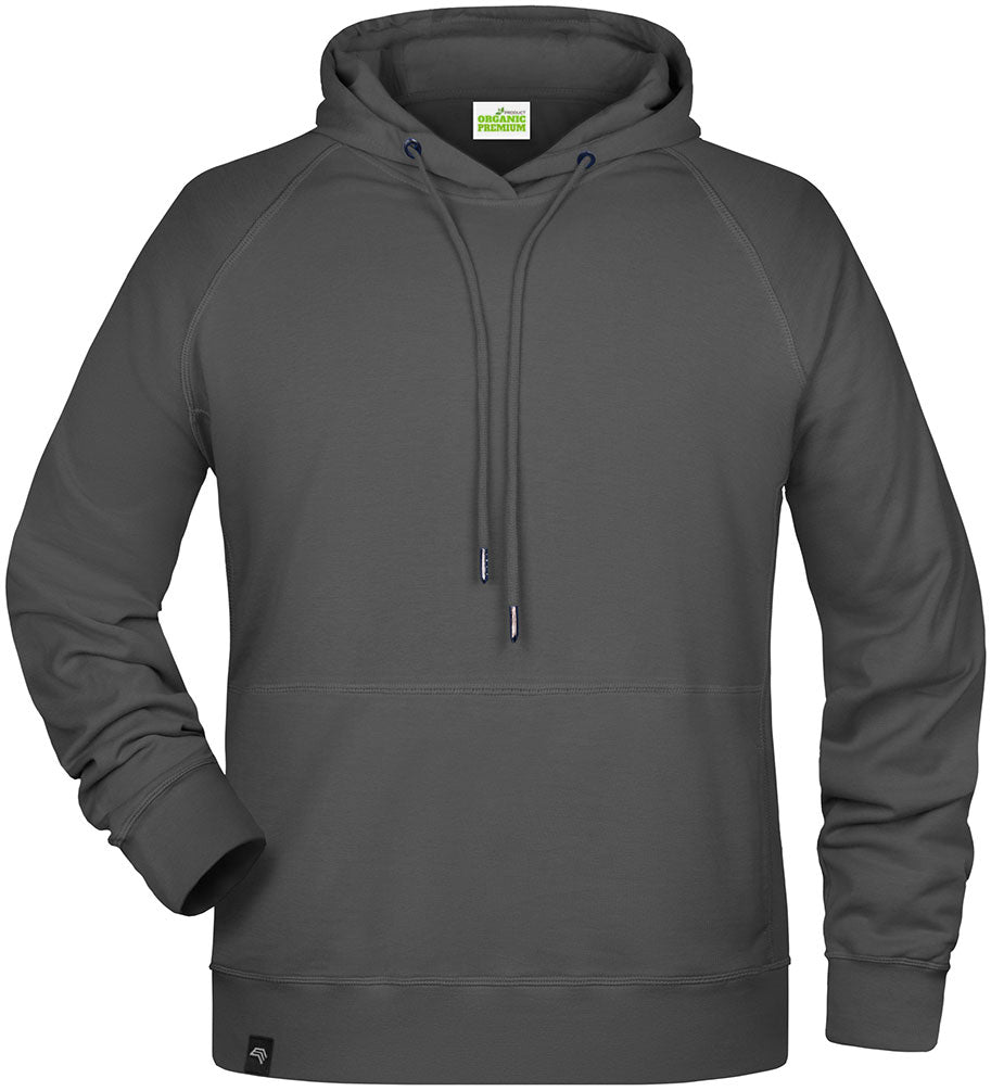 JAN 8024 ― Bio-Baumwolle Hoodie Kapuzen Sweatshirt - Graphite Grau